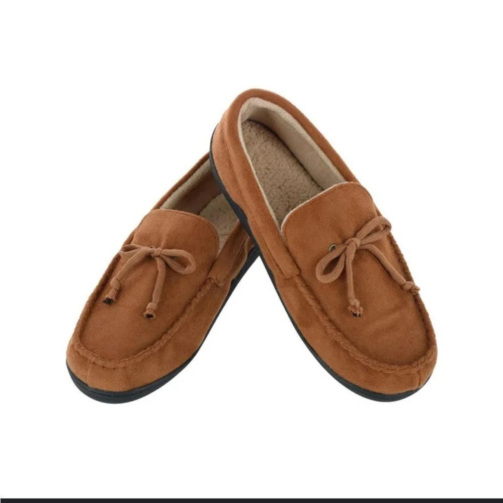 isotoner Tan Moccasin Loafers for Men